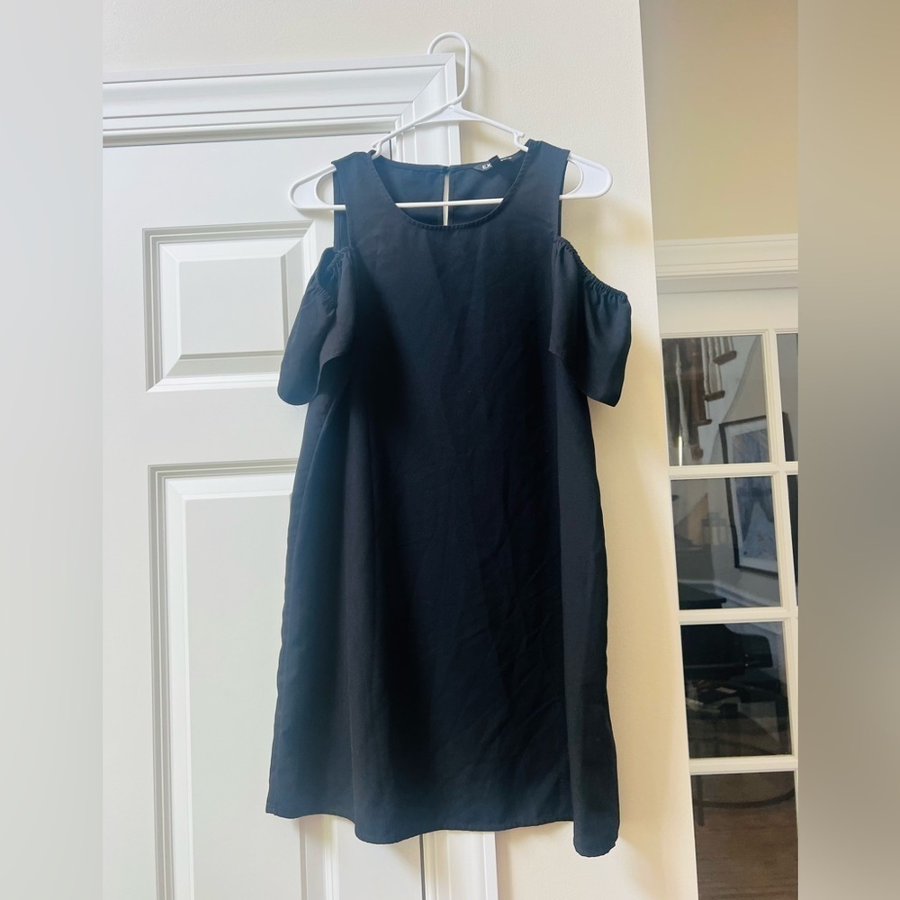 Elegant Express size small Black Off-Shoulder Dress